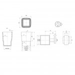 Держатель для стакана Villeroy&Boch Elements TVA152019 Держатель для стакана Villeroy&Boch Elements TVA152019